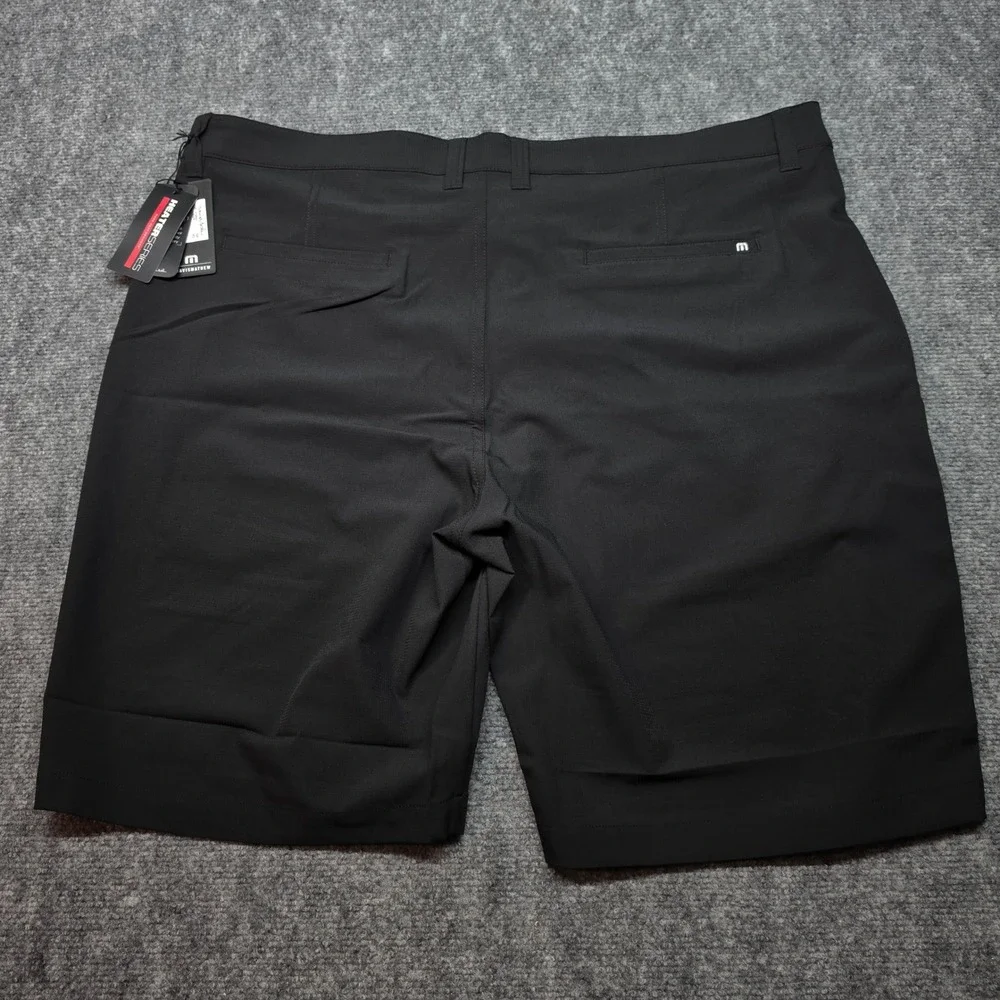 TravisMathew Starnes Heater Series Golf Shorts Mens 42 Black 1MQ081 NWT